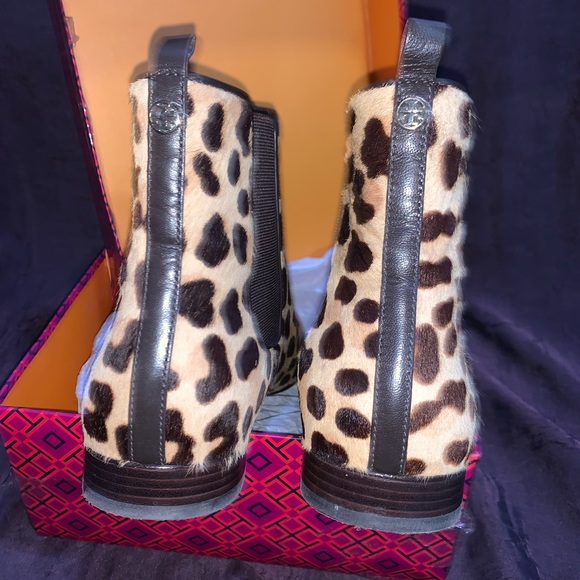 RARE, Tory Burch, Calf Hair Leopard Bootie, Sz 9 1/2 M, HARD TO FIND, EEUC - Picture 6 of 11